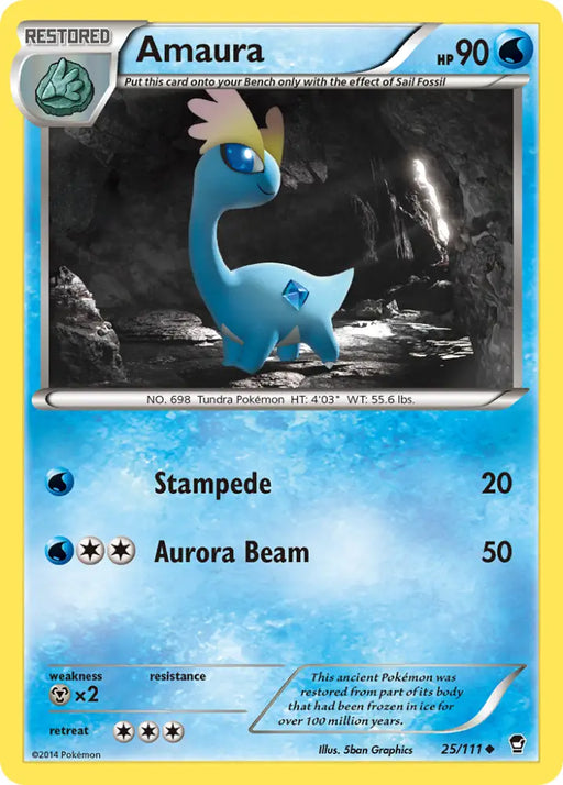 Amaura (25/111) [XY: Furious Fists] - Pokemon Single