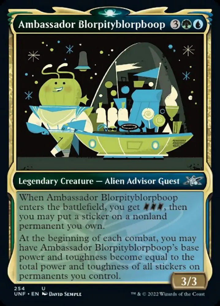 Ambassador Blorpityblorpboop (Showcase) [Unfinity] - MTG Single