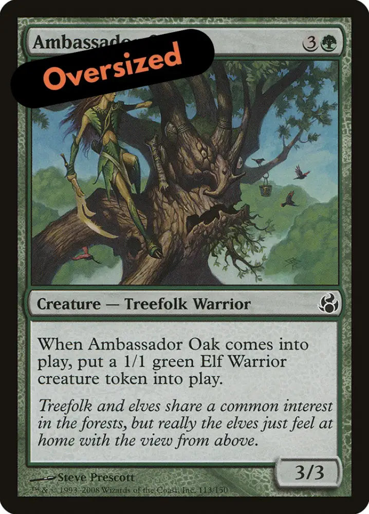 Ambassador Oak (Oversized) [Oversize Cards] - MTG Single