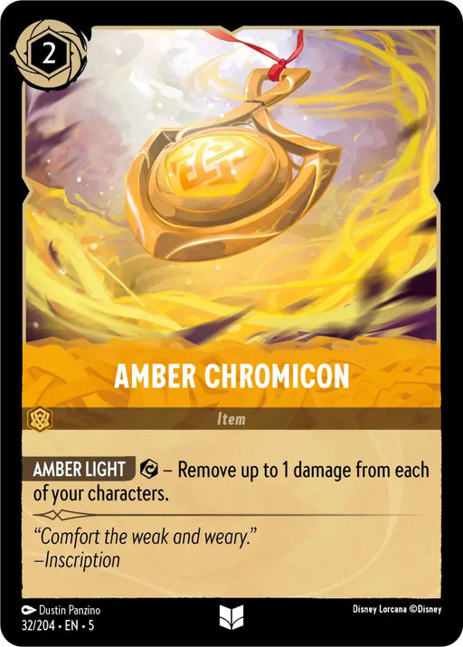 Amber Chromicon (32/204) [Shimmering Skies] - Lorcana Single