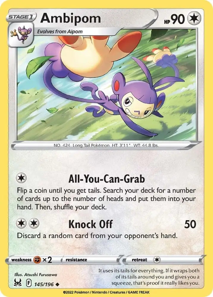 Ambipom (145/196) [Sword & Shield: Lost Origin] - Pokemon Single