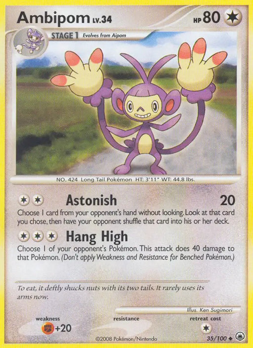 Ambipom (35/100) [Diamond & Pearl: Majestic Dawn] - Pokemon Single