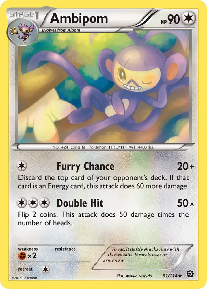 Ambipom (91/114) [XY: Steam Siege] - Pokemon Single