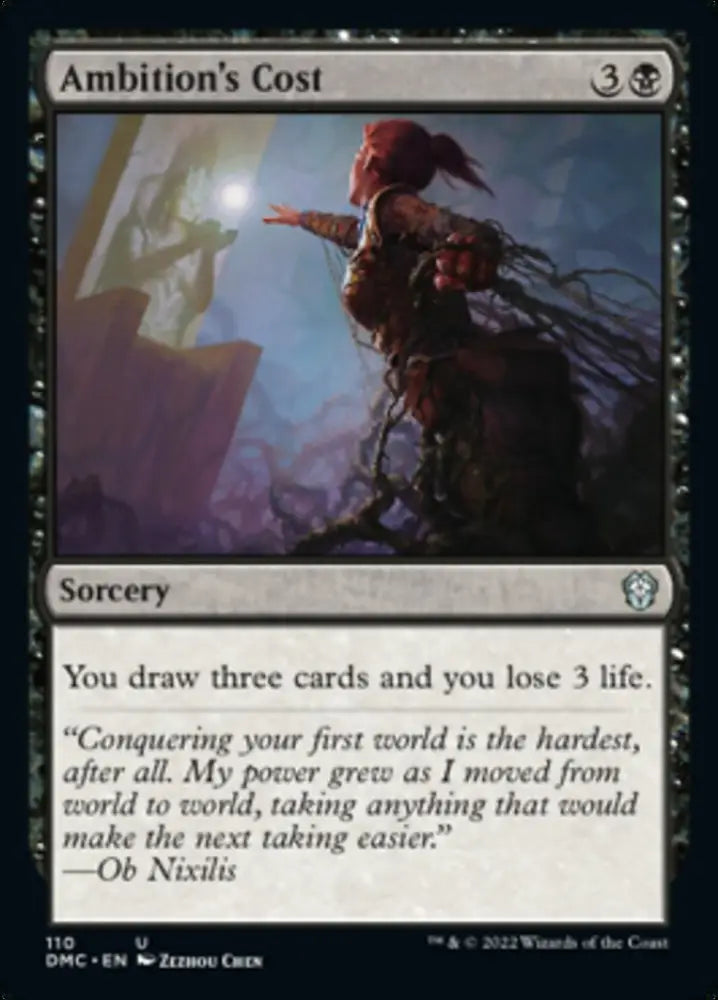 Ambition’s Cost [Dominaria United Commander] - MTG Single