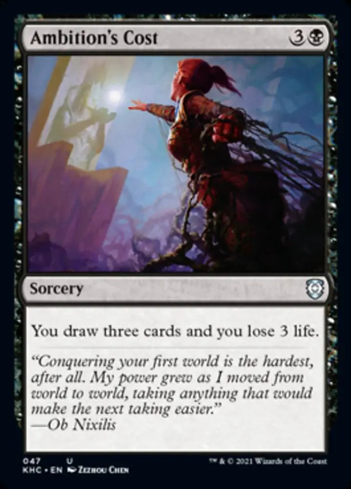 Ambition’s Cost [Kaldheim Commander] - MTG Single