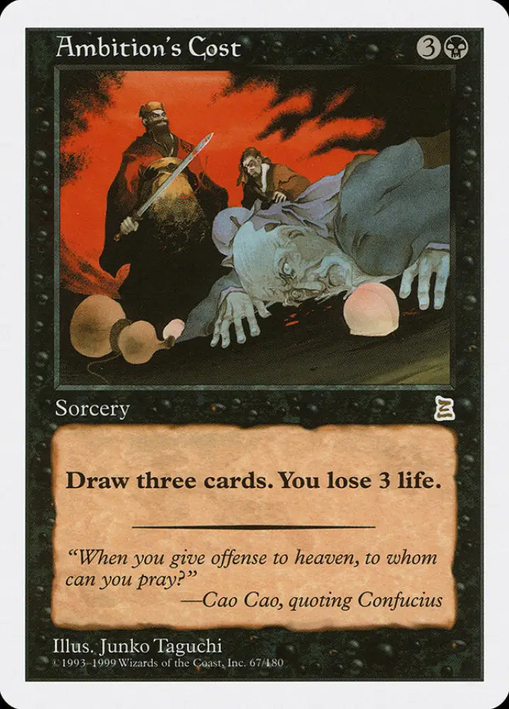 Ambition’s Cost [Portal Three Kingdoms] - MTG Single
