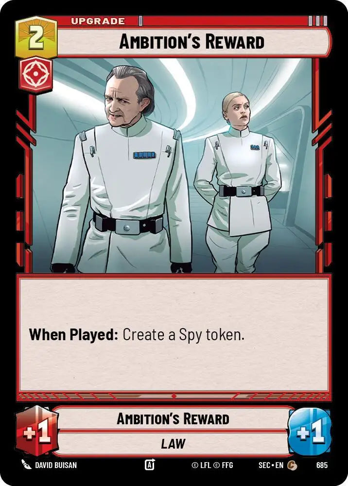 Ambition's Reward (Foil) (685) [Secrets of Power]