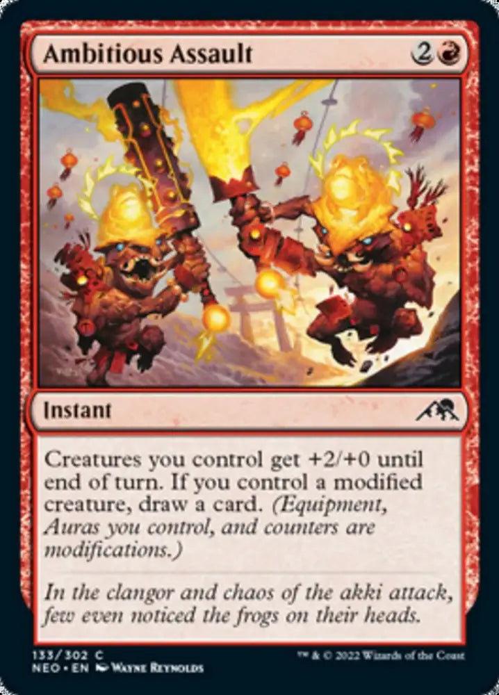 Ambitious Assault [Kamigawa: Neon Dynasty] - MTG Single