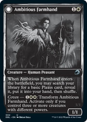 Ambitious Farmhand // Seasoned Cathar [Innistrad: Double Feature] - MTG Single