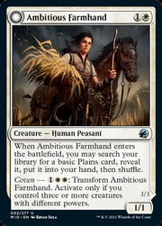 Ambitious Farmhand // Seasoned Cathar [Innistrad: Midnight Hunt] - MTG Single