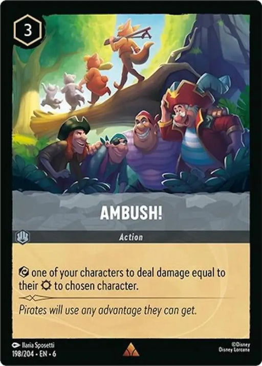Ambush! (198/204) [Azurite Sea] - Lorcana Single