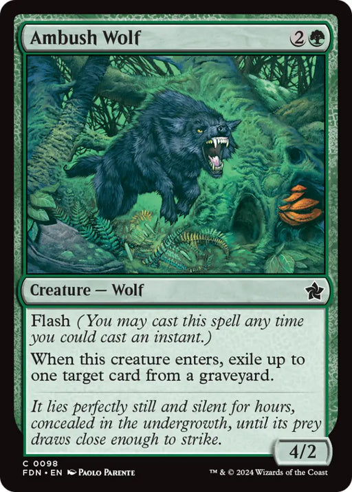 Ambush Wolf [Foundations] - MTG Single