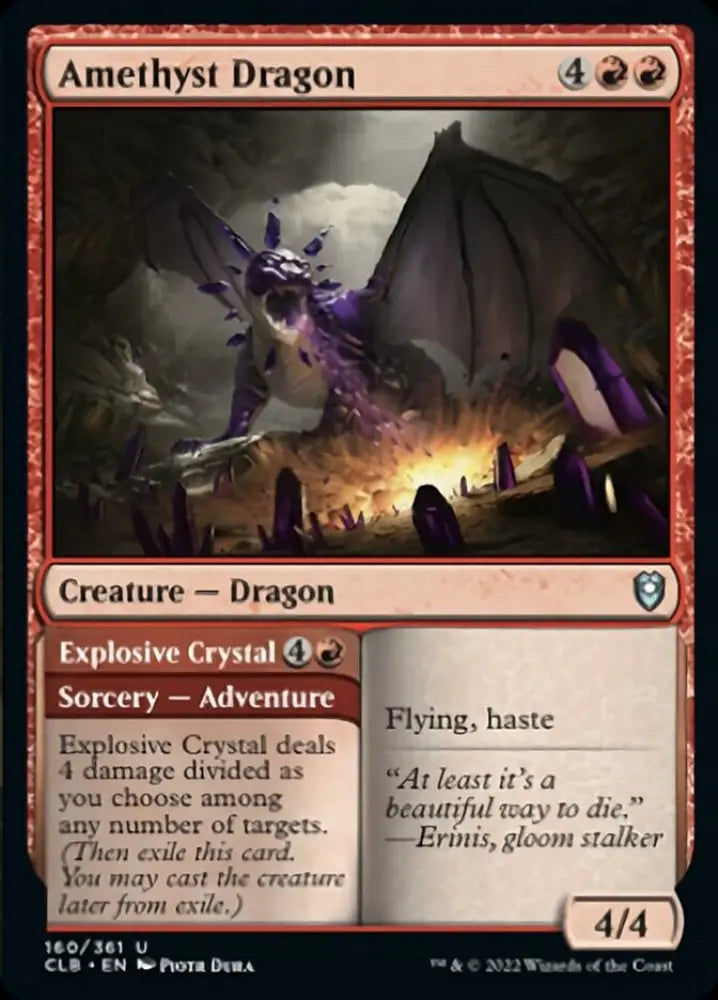Amethyst Dragon // Explosive Crystal [Commander Legends: Battle for Baldur’s Gate] - MTG Single