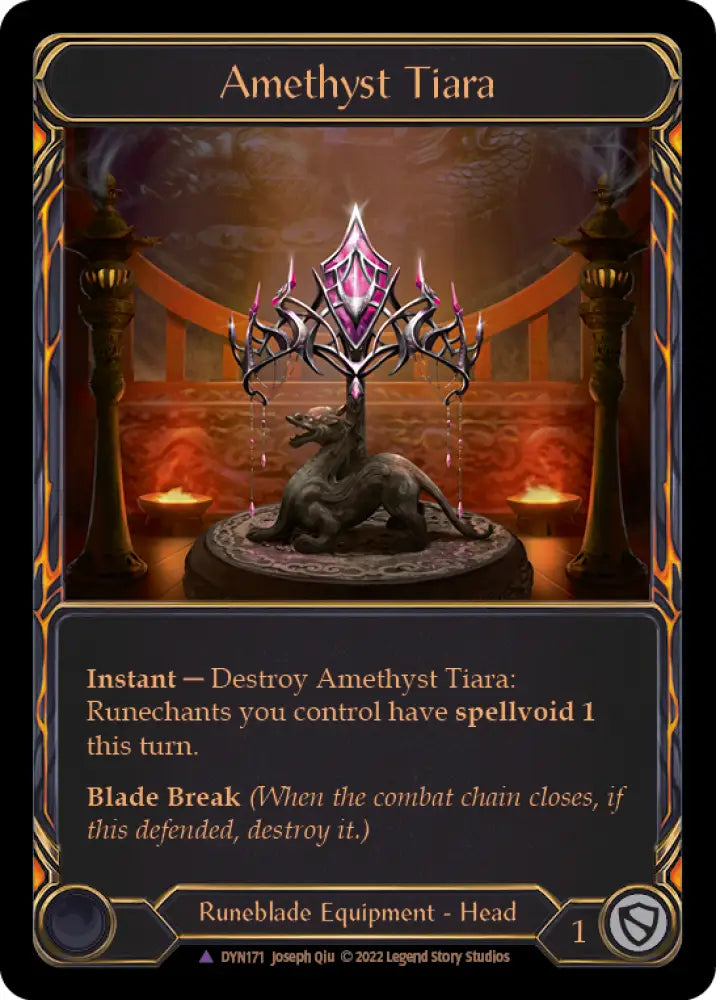 Amethyst Tiara (Marvel) [Dynasty] Cold Foil - Flesh And Blood Single
