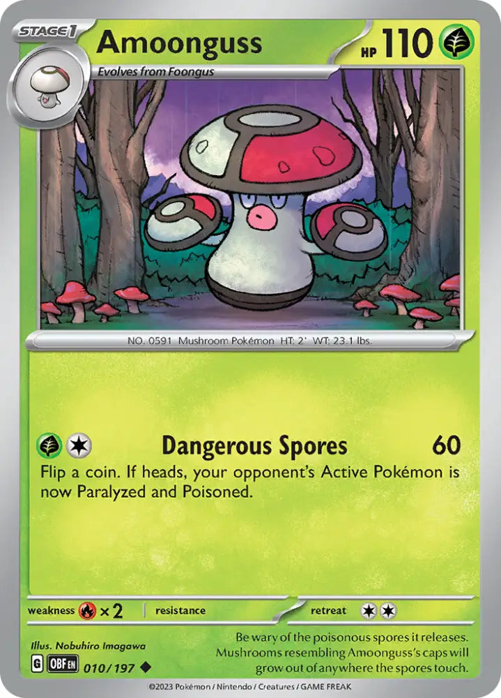 Amoonguss (010/197) [Scarlet & Violet: Obsidian Flames] - Pokemon Single