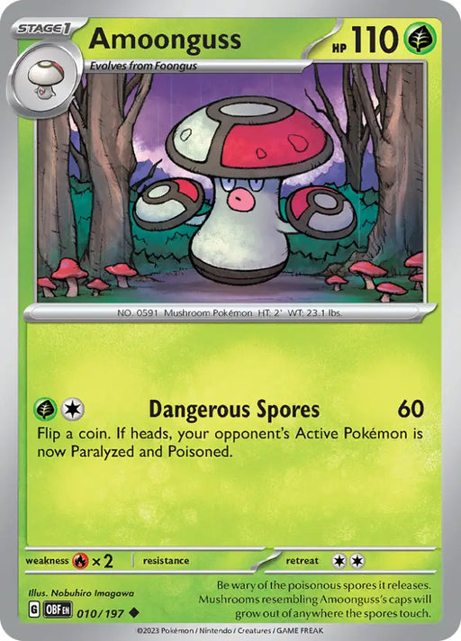Amoonguss (010/197) [Scarlet & Violet: Obsidian Flames] - Pokemon Single