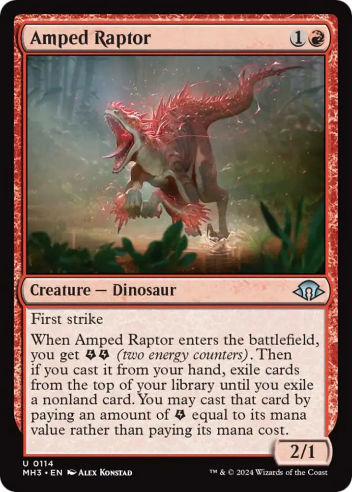 Amped Raptor [Modern Horizons 3] - MTG Single