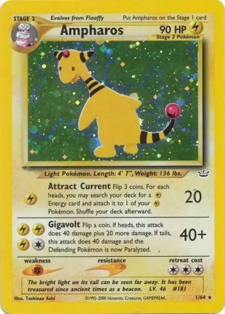 Ampharos (1/64) [Neo Revelation Unlimited] - Pokemon Single