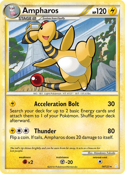 Ampharos (14/123) [HeartGold & SoulSilver: Base Set] - Pokemon Single