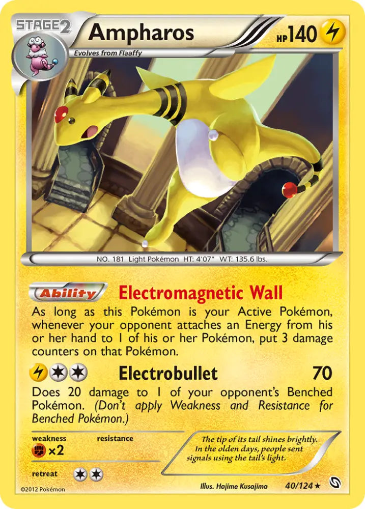 Ampharos (40/124) [Black & White: Dragons Exalted] - Pokemon Single