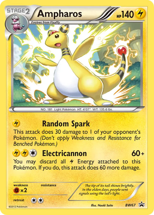 Ampharos (BW67) [Black & White: Black Star Promos] - Pokemon Single