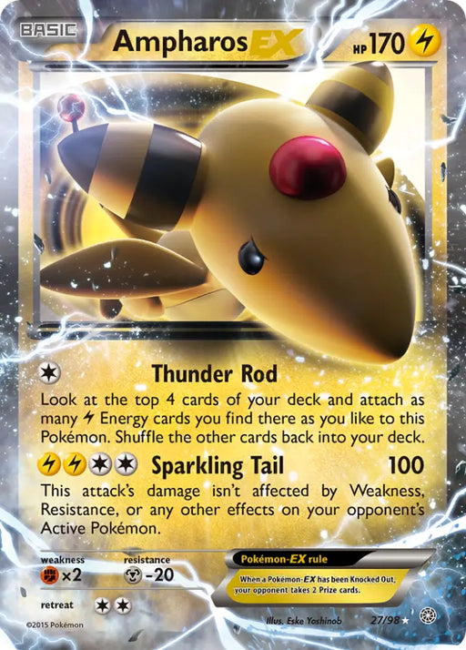 Ampharos EX (27/98) [XY: Ancient Origins] - Pokemon Single