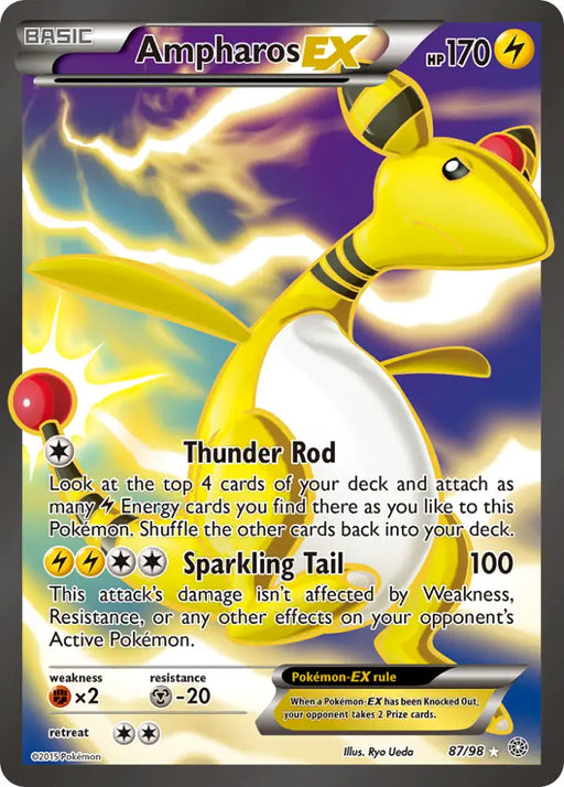 Ampharos EX (87/98) [XY: Ancient Origins] - Pokemon Single