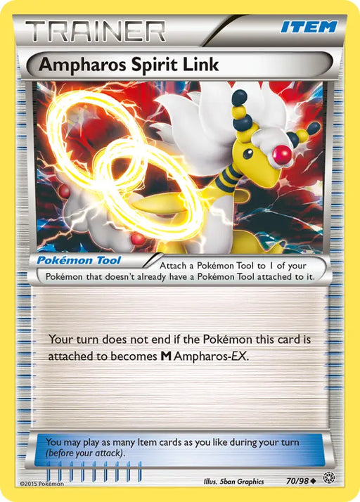 Ampharos Spirit Link (70/98) [XY: Ancient Origins] - Pokemon Single