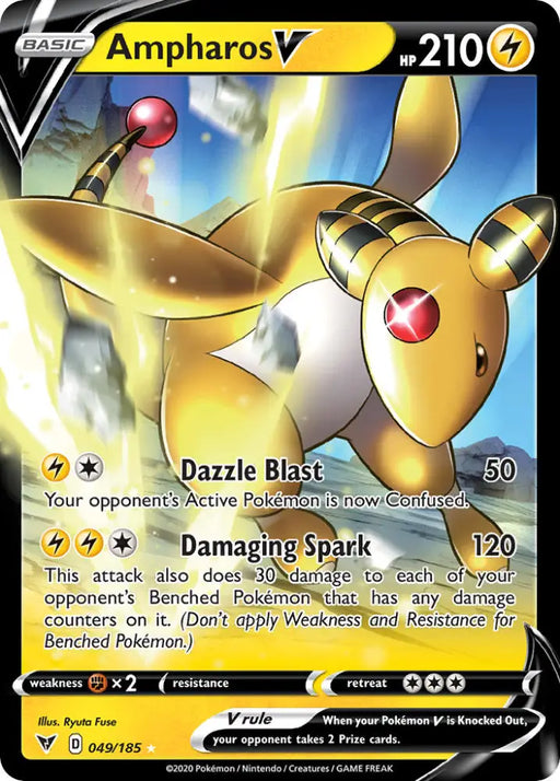 Ampharos V (049/185) [Sword & Shield: Vivid Voltage] - Pokemon Single
