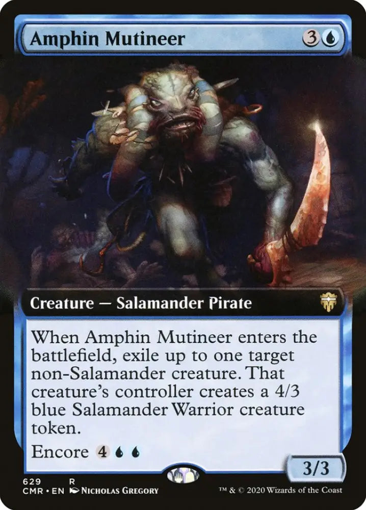 Amphin Mutineer (Extended Art) [Commander Legends] - MTG Single