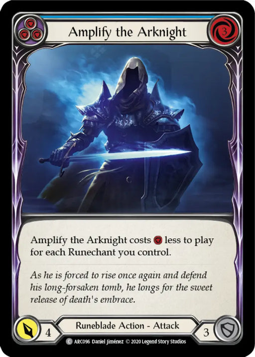 Amplify the Arknight (Blue) [Arcane Rising Unlimited] Unlimited Normal - Flesh And Blood Single
