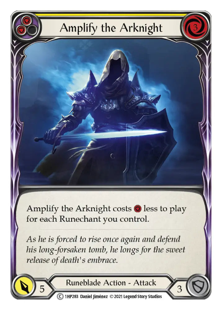 Amplify the Arknight (Yellow) [1HP283] (History Pack 1) - Flesh And Blood Single