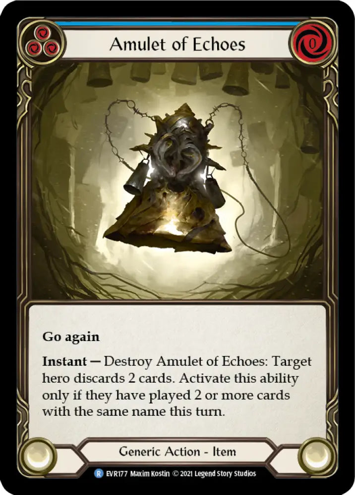 Amulet of Echoes [Everfest] 1st Edition Cold Foil - Flesh And Blood Single