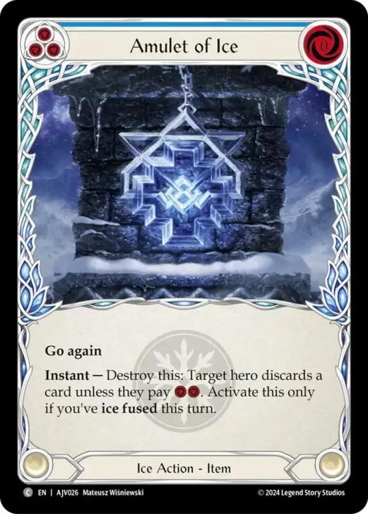 Amulet of Ice [AJV026] (Armory Deck: Jarl Vetreidi) - Flesh And Blood Single