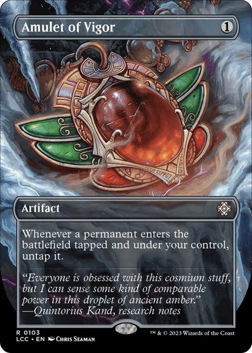 Amulet of Vigor (Borderless) [The Lost Caverns of Ixalan Commander] - MTG Single