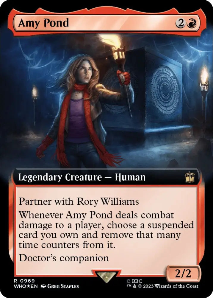 Amy Pond (Extended Art) (Surge Foil) [Doctor Who] - MTG Single