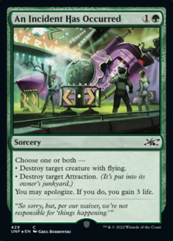 An Incident Has Occurred (Galaxy Foil) [Unfinity] - MTG Single