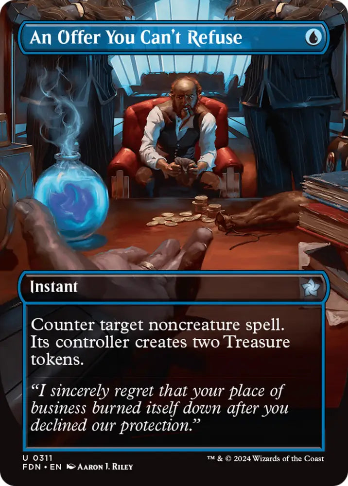 An Offer You Can’t Refuse (Borderless) [Foundations] - MTG Single