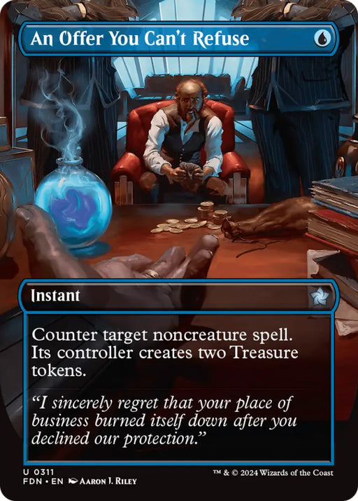 An Offer You Can’t Refuse (Borderless) [Foundations] - MTG Single