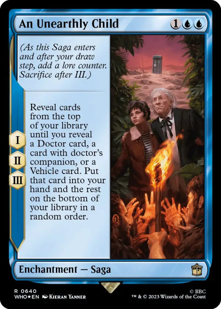 An Unearthly Child (Surge Foil) [Doctor Who] - MTG Single