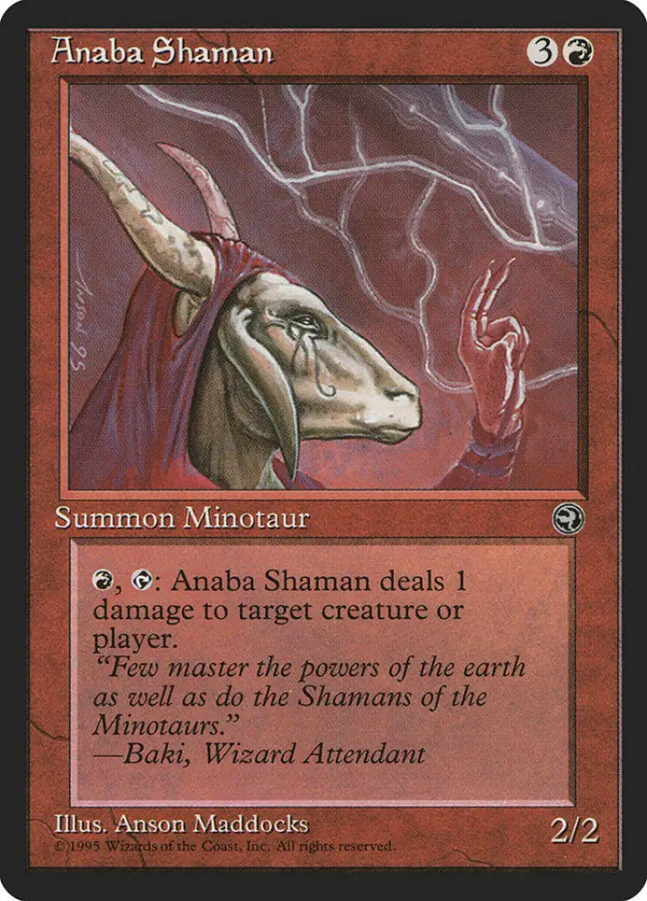 Anaba Shaman (Baki Flavor Text) [Homelands] - MTG Single