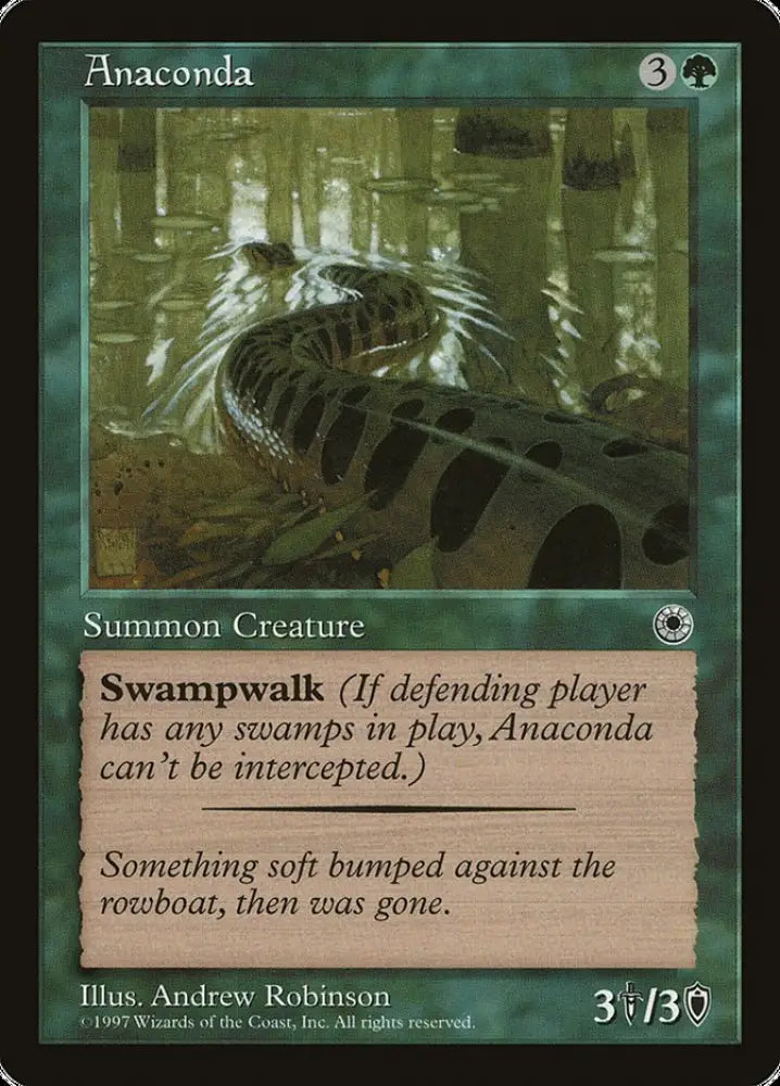 Anaconda (With Flavor Text) [Portal] - MTG Single