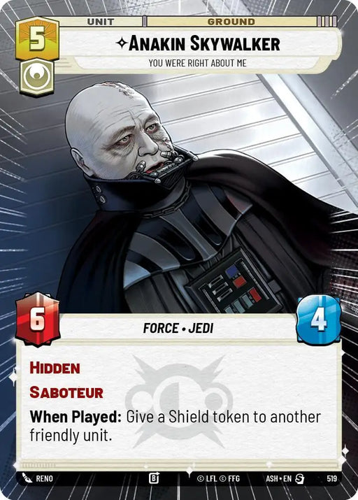 Anakin Skywalker - You Were Right About Me (Hyperspace) (519) [Ashes of the Empire]