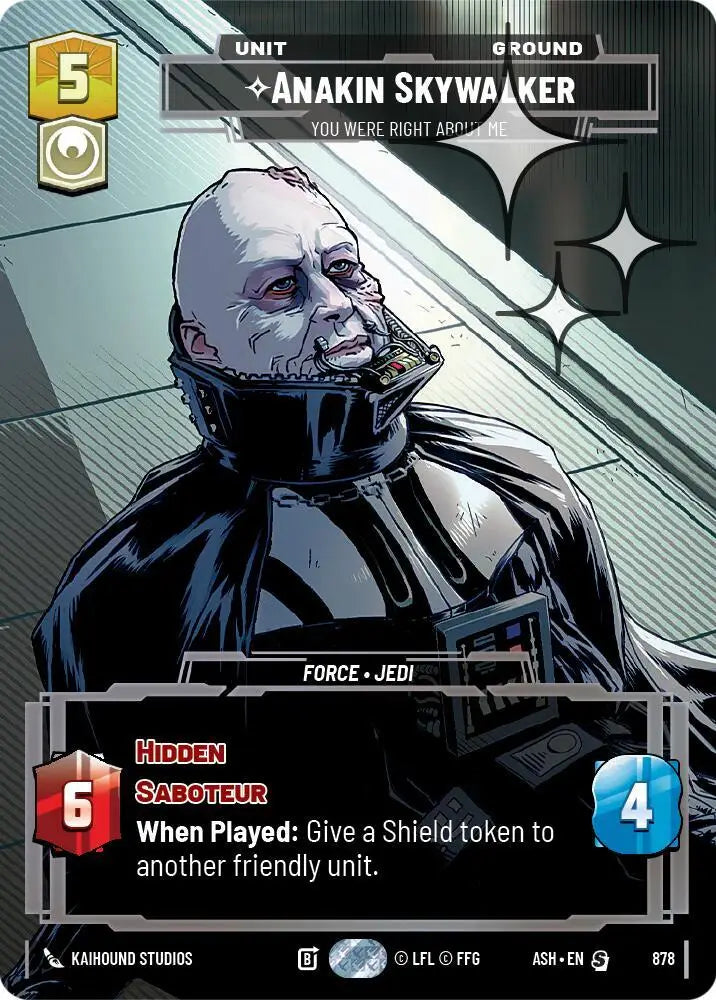 Anakin Skywalker - You Were Right About Me (Prestige Foil) (878) [Ashes of the Empire]