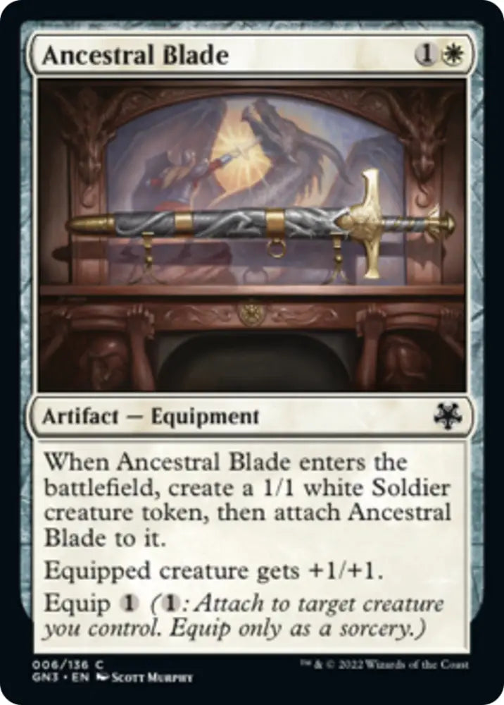 Ancestral Blade [Game Night: Free-for-All] - MTG Single