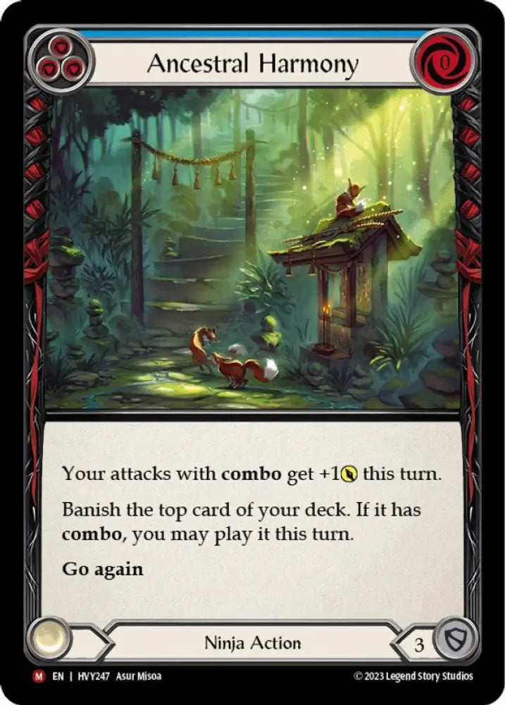 Ancestral Harmony [Heavy Hitters] Rainbow Foil - Flesh And Blood Single