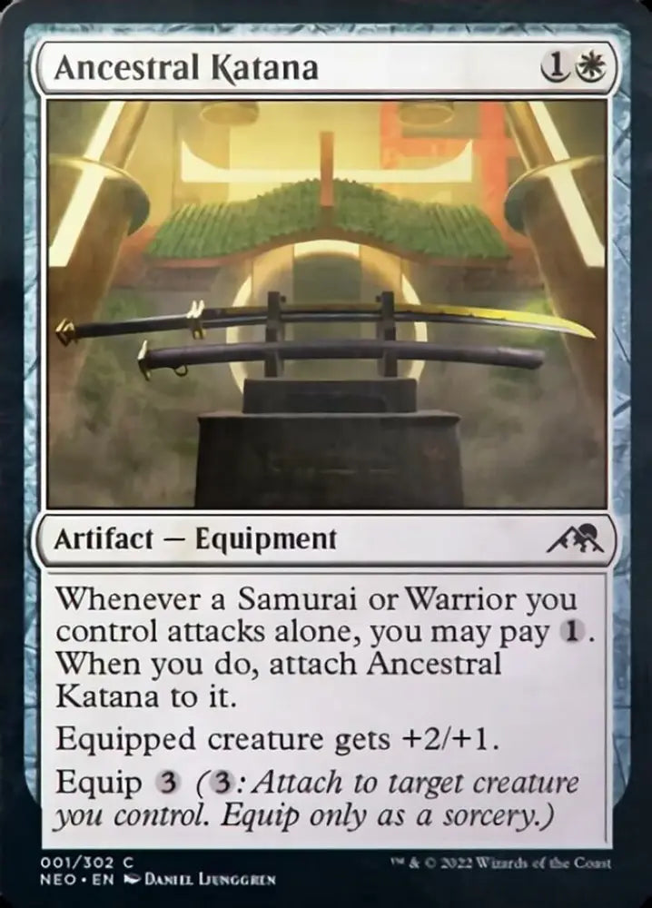 Ancestral Katana [Kamigawa: Neon Dynasty] - MTG Single