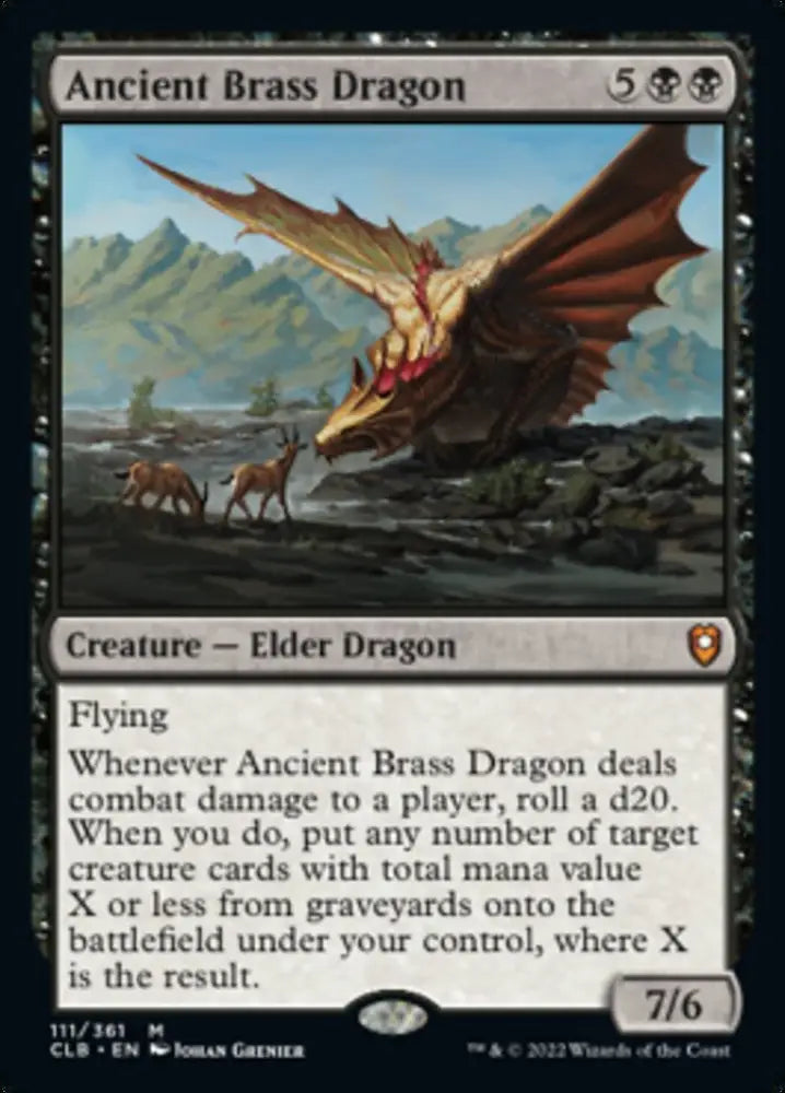 Ancient Brass Dragon [Commander Legends: Battle for Baldur’s Gate] - MTG Single