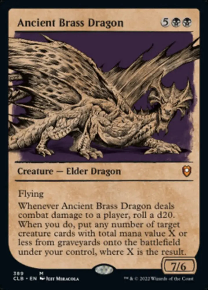 Ancient Brass Dragon (Showcase) [Commander Legends: Battle for Baldur’s Gate] - MTG Single