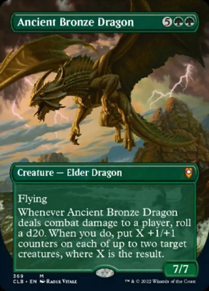 Ancient Bronze Dragon (Borderless Alternate Art) [Commander Legends: Battle for Baldur’s Gate] - MTG Single